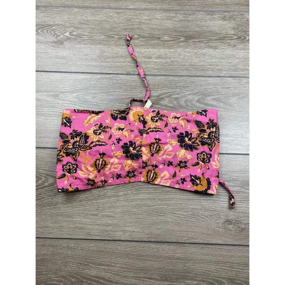 Free People Intimately Summer of Love‎ Convertible Bandeau Top Pink One Size